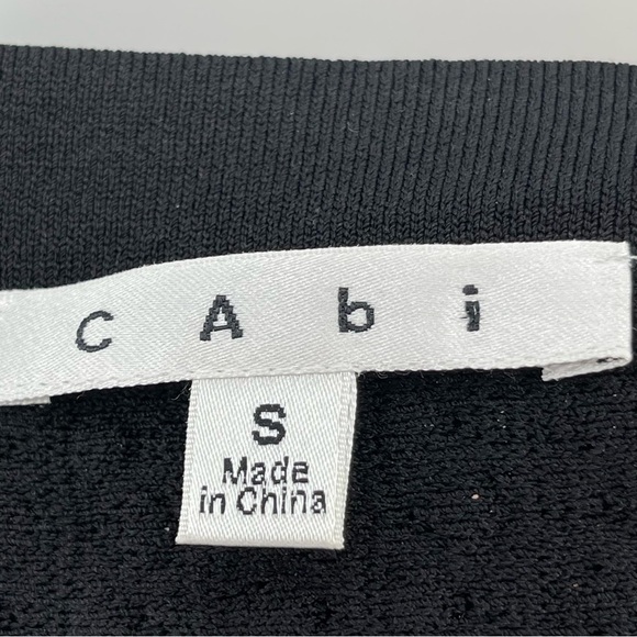 CAbi Style 214 Amelie Black Textured A-Line Skirt Size Small - Picture 6 of 8